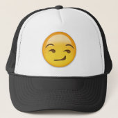 Smirking Face Emoji Trucker Pet (Voorkant)