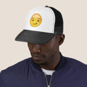 Smirking Face Emoji Trucker Pet (In situ)