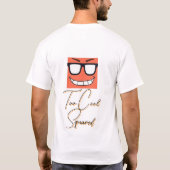 Smirking Nerdy Face Block T-shirt (Achterkant)