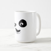 Smirking Panda Face Black & White Graphic Mug Koffiemok (Voorkant rechts)