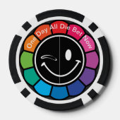 SmirkSmile Blooming Poker Chips (Achterkant)