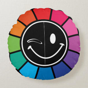 SmirkSmile blooming Rond Kussen