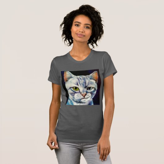 Smirky Cat T-shirt (Voorkant volledig)