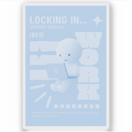 Smiski Poster Sticker (Voorkant)