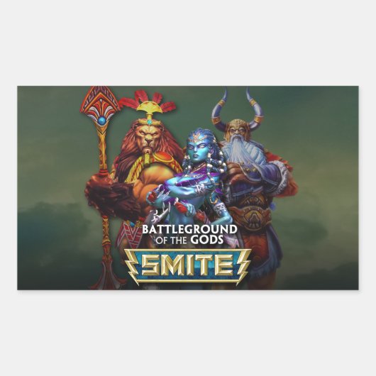 SMITE: Goden Rechthoekige Sticker (Voorkant)