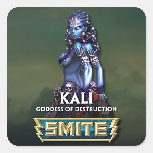 SMITE: Kali, godin van vernietiging Vierkante Sticker (Voorkant)