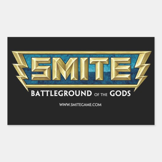 SMITE-Logo-slagveld van de goden Rechthoekige Sticker (Voorkant)