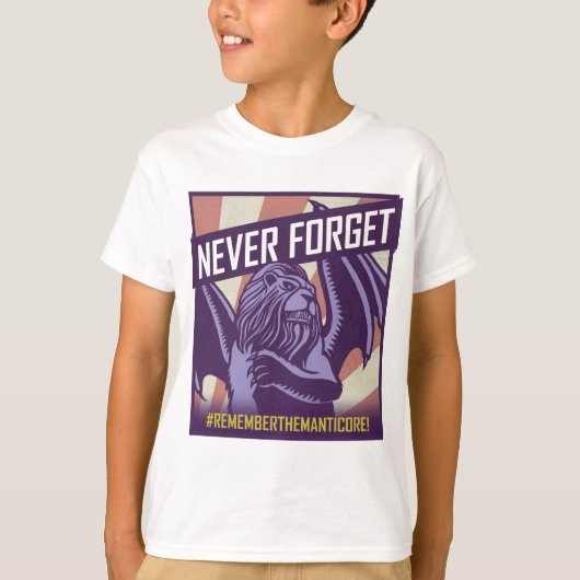 SMITE: Manticore vergeet nooit T-shirt (Voorkant)