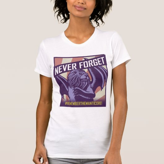 SMITE: Manticore vergeet nooit T-shirt (Voorkant)