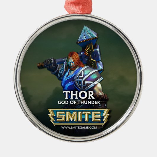 SMITE: Thor, God van Thunder Metalen Ornament (Voorkant)