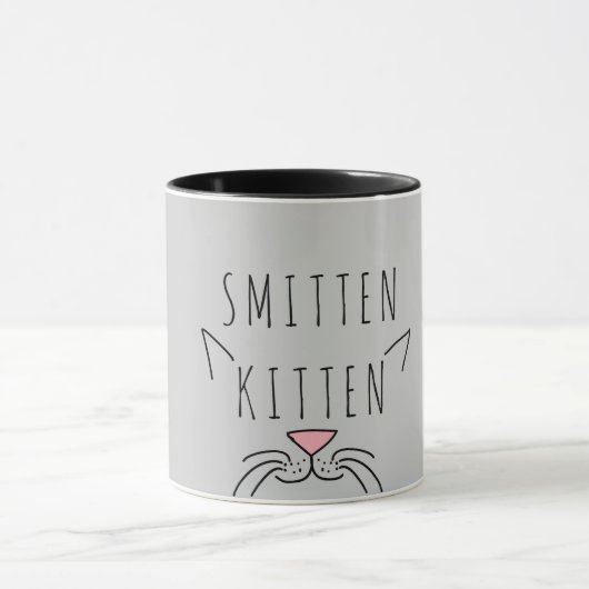 Smiten Kitten Typografie Cat Ears & Whiskers Mok (Midden)