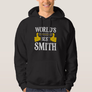 Smith Achternaam Funny Team Familie Achternaam Wor Hoodie