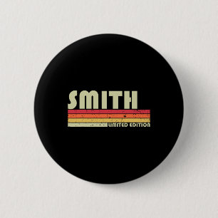 Smith Achternaam Grappig Retro Vintage 80s 90s Ver Ronde Button 5,7 Cm