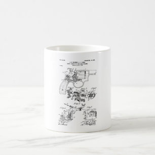 Smith and Wesson Hammerless Pistol 1898 Patent Koffiemok