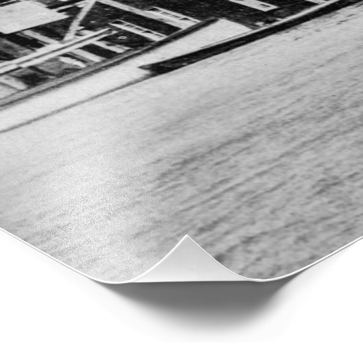 Smith Boat House, Algonac, Michigan  Foto Afdruk (Hoek)