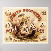 Smith Brothers PURE BORAX Soap Detergent Cleaning Poster (Voorkant)