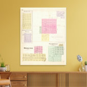 Smith Center, Gould City, Motor, Webster, Kansas Canvas Afdruk (Insitu (Woonkamer))