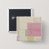 Smith Center, Gould City, Motor, Webster, Kansas Vierkante Button 5,1 Cm (Voorkant /achterkant)