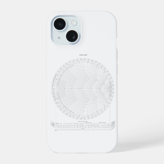 Smith Chart Radiofrequentie-engineering  iPhone 15 Case (Achterkant)