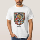 Smith Clan Crest Badge Tartan T-shirt (Voorkant)