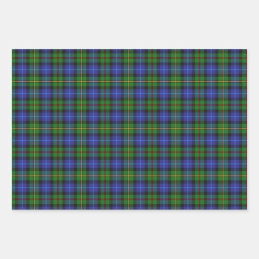 Smith Clan familie Tartan speldenpatronen 2 Inpakpapier Vel (Voorkant)