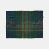 Smith Clan Royal Blue, zwart en rode Tartan Fleece Deken (Voorkant (Horizontaal))