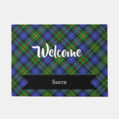 Smith Clan Scottish Tartan Pset Pattern Deurmat (Voorkant)