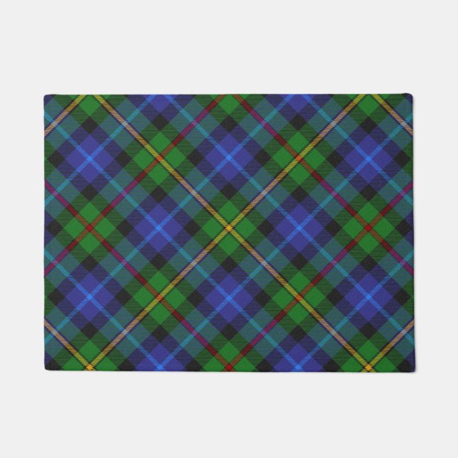Smith Clan Scottish Tartan Pset Pattern Deurmat (Voorkant)