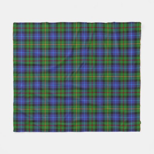 Smith Clan Scottish Tartan Pset Pattern Fleece Deken (Voorkant (Horizontaal))