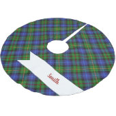 Smith Clan Scottish Tartan Pset Pattern Kerstboom Rok (Gekanteld)