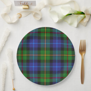 Smith Clan Scottish Tartan Pset Pattern Papieren Bordje