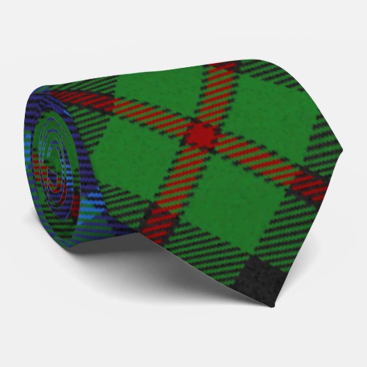 Smith Clan Scottish Tartan Pset Pattern Stropdas (Opgerold)