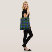 Smith Clan Scottish Tartan Pset Pattern Tote Bag (Op model)