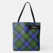 Smith Clan Scottish Tartan Pset Pattern Tote Bag (Voorkant)