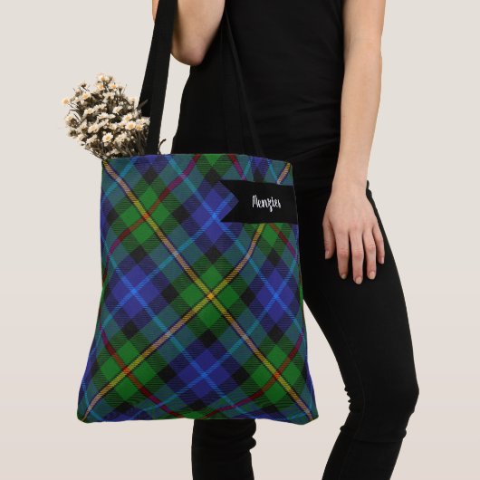 Smith Clan Scottish Tartan Pset Pattern Tote Bag (Dichtbij)