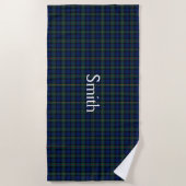 Smith Clan Tartan Pset Beach Towel Strandlaken (Voorkant)