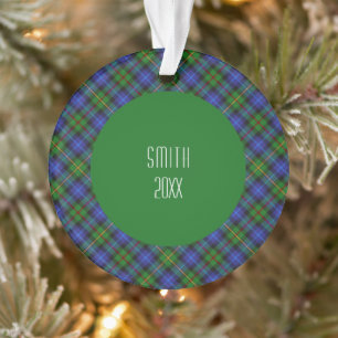 Smith Clan Tartan Scottish Pset Ornament