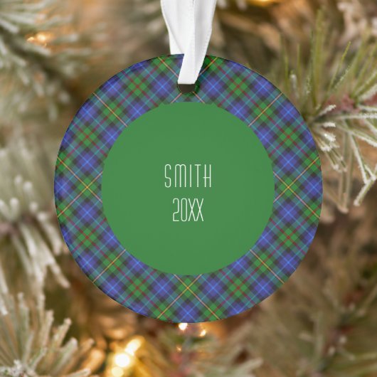 Smith Clan Tartan Scottish Pset Ornament (Boom)