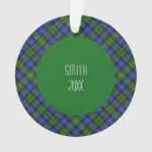 Smith Clan Tartan Scottish Pset Ornament (voorkant)