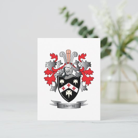 Smith Coat of Arms Briefkaart (Staand voorkant)