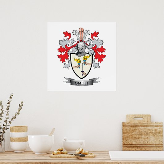 Smith Coat of Arms Poster (Keuken)