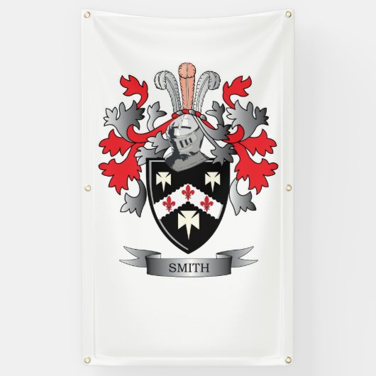 Smith Coat of Arms Spandoek (Verticaal)