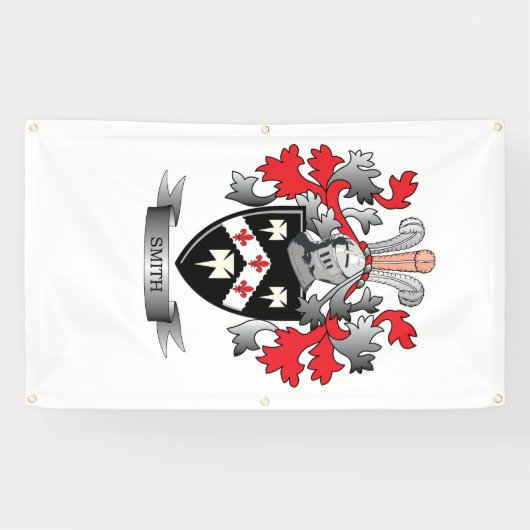 Smith Coat of Arms Spandoek (Horizontaal)