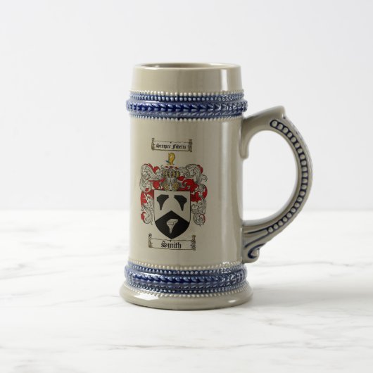 Smith Coat of Arms Stein Bierpul (Rechts)