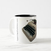 Smith-Corona Silent-Super typwriter Tweekleurige Koffiemok (Voorkant links)