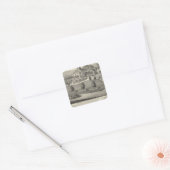 Smith, Evans residences Vierkante Sticker (Envelop)