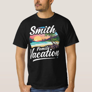 Smith Familie Vakantie Aangepaste Reisbestemming T-shirt