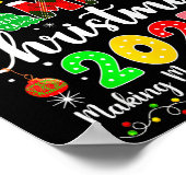 Smith Family Christmas 2025 Matching Santa Hat Xma Poster (Hoek)