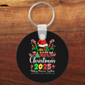 Smith Family Christmas 2025 Matching Santa Hat Xma Sleutelhanger (Voorkant)