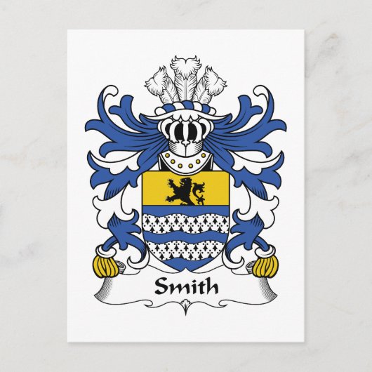 Smith Family Crest Briefkaart (Voorkant)